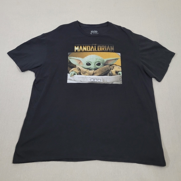 Star Wars Mandalorian Graphic Tee T-shirt Mens 2XL Pop Culture Streetwear Shirt - Picture 1 of 9